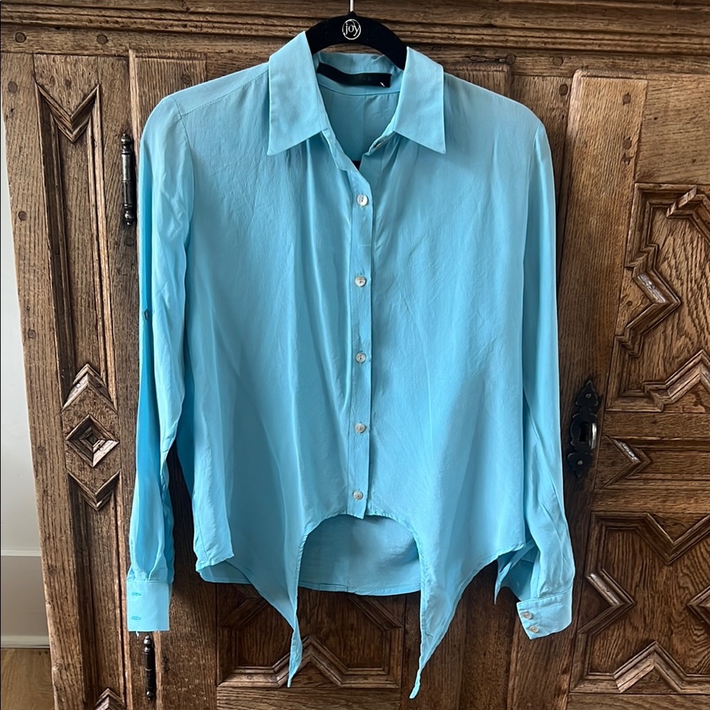 Daniela Corte silk tie waist blouse size 38